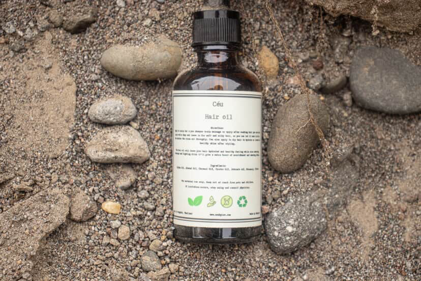 Hair oil infused with rosemary and clove