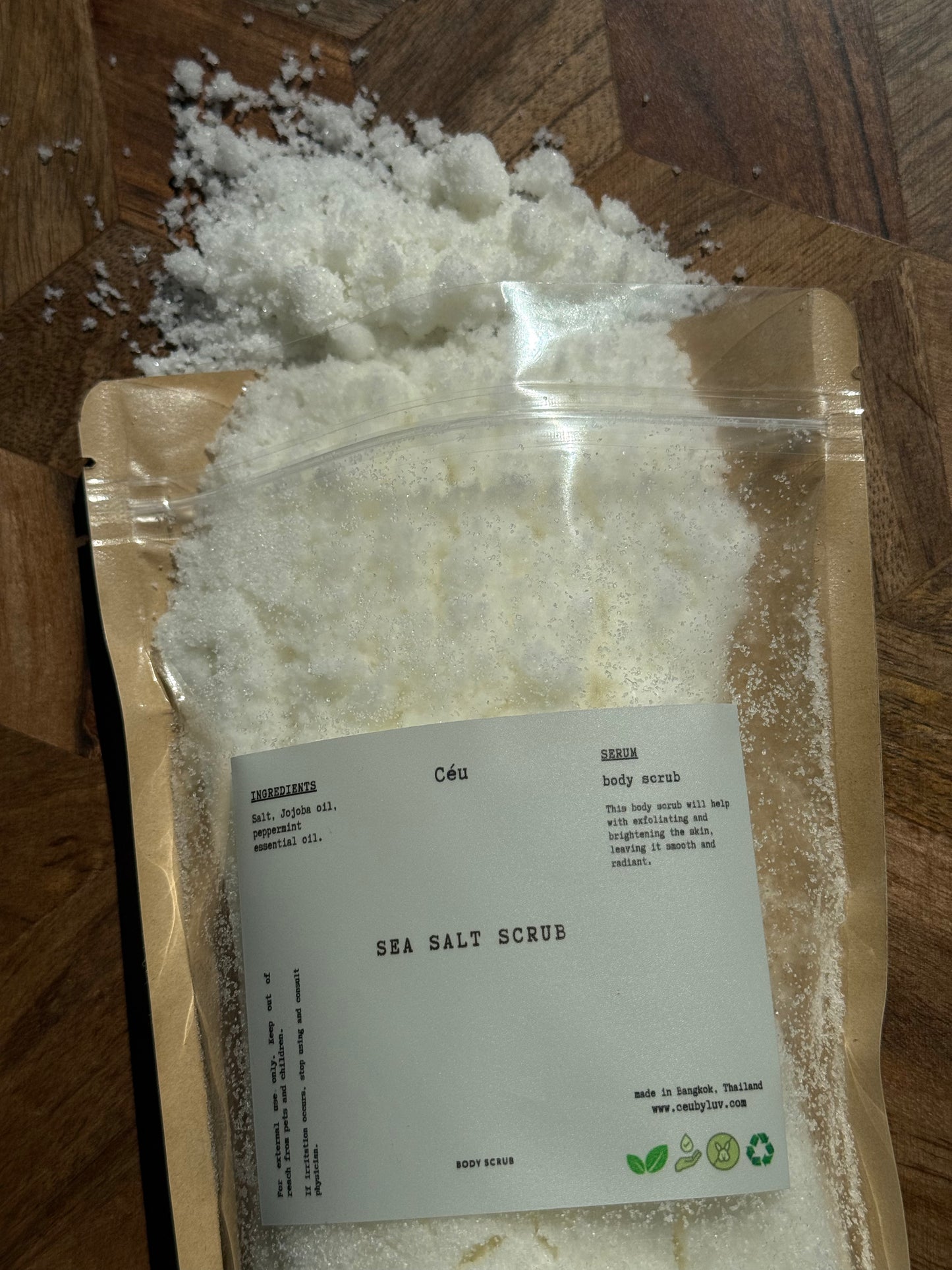 Sea salt scrub