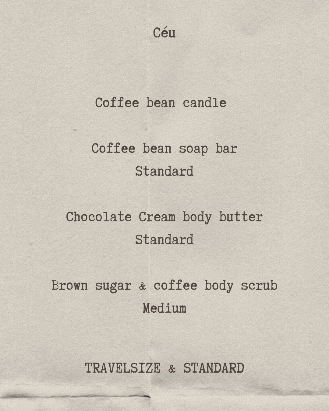 Coffee Bean gift set