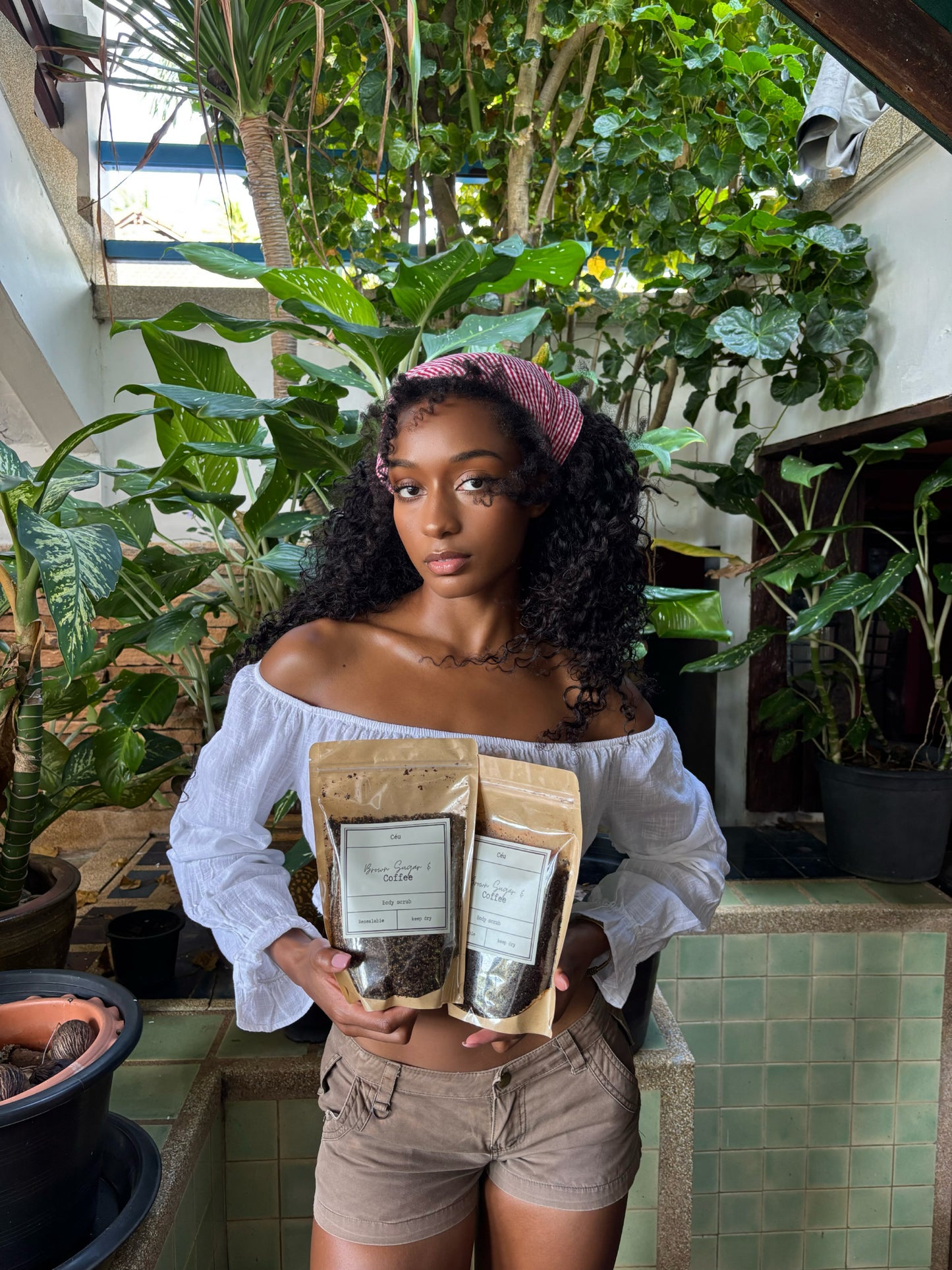 Large Bag Coffee and Brown Sugar Scrub