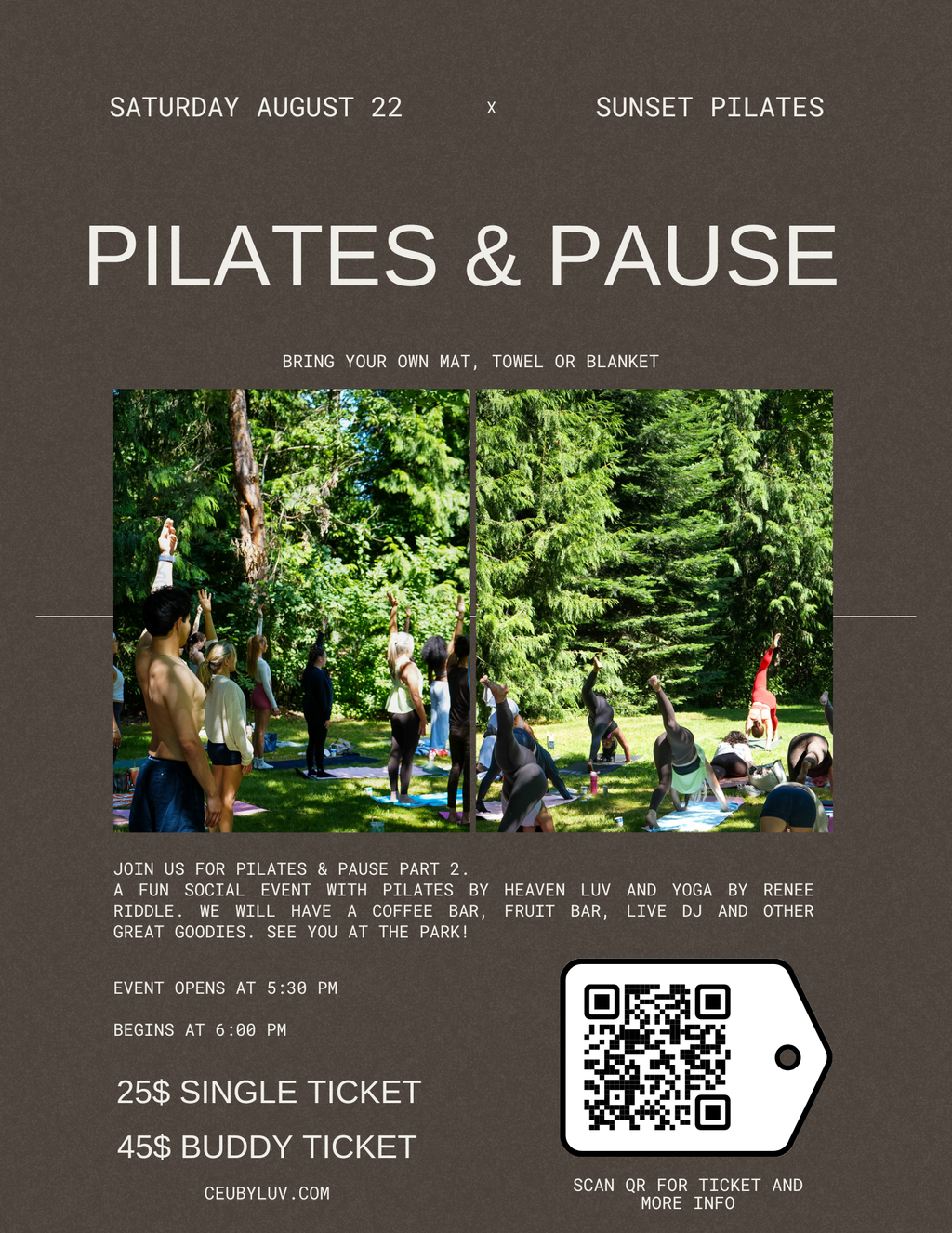 Pilates & Pause ( sunset edition )