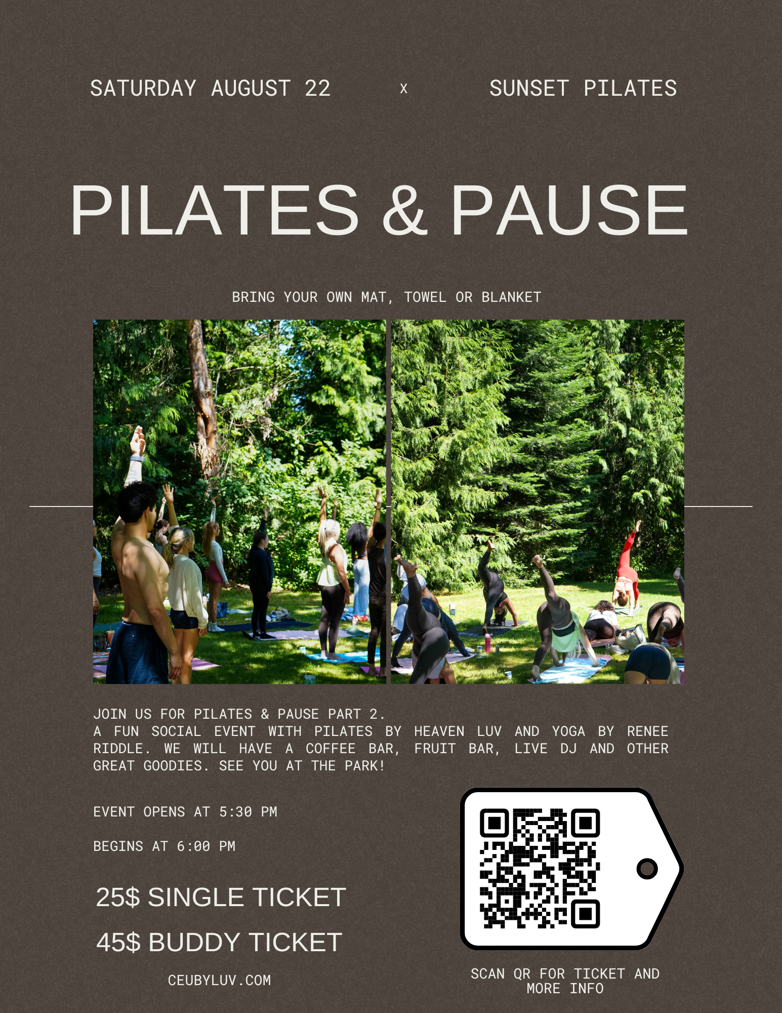 Pilates & Pause ( sunset edition )