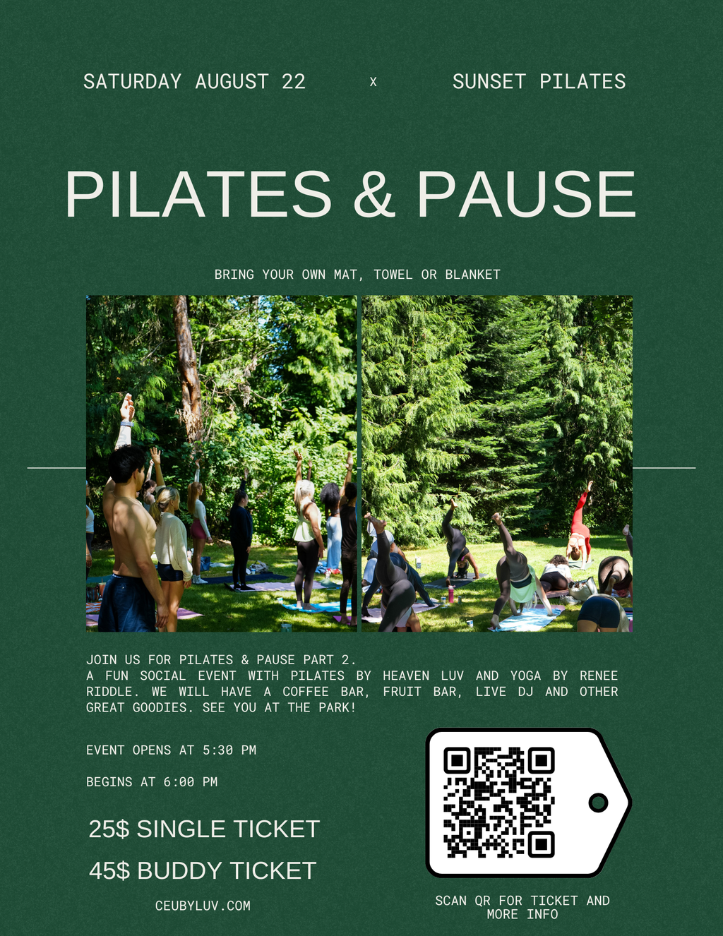 Pilates & Pause ( sunset edition )