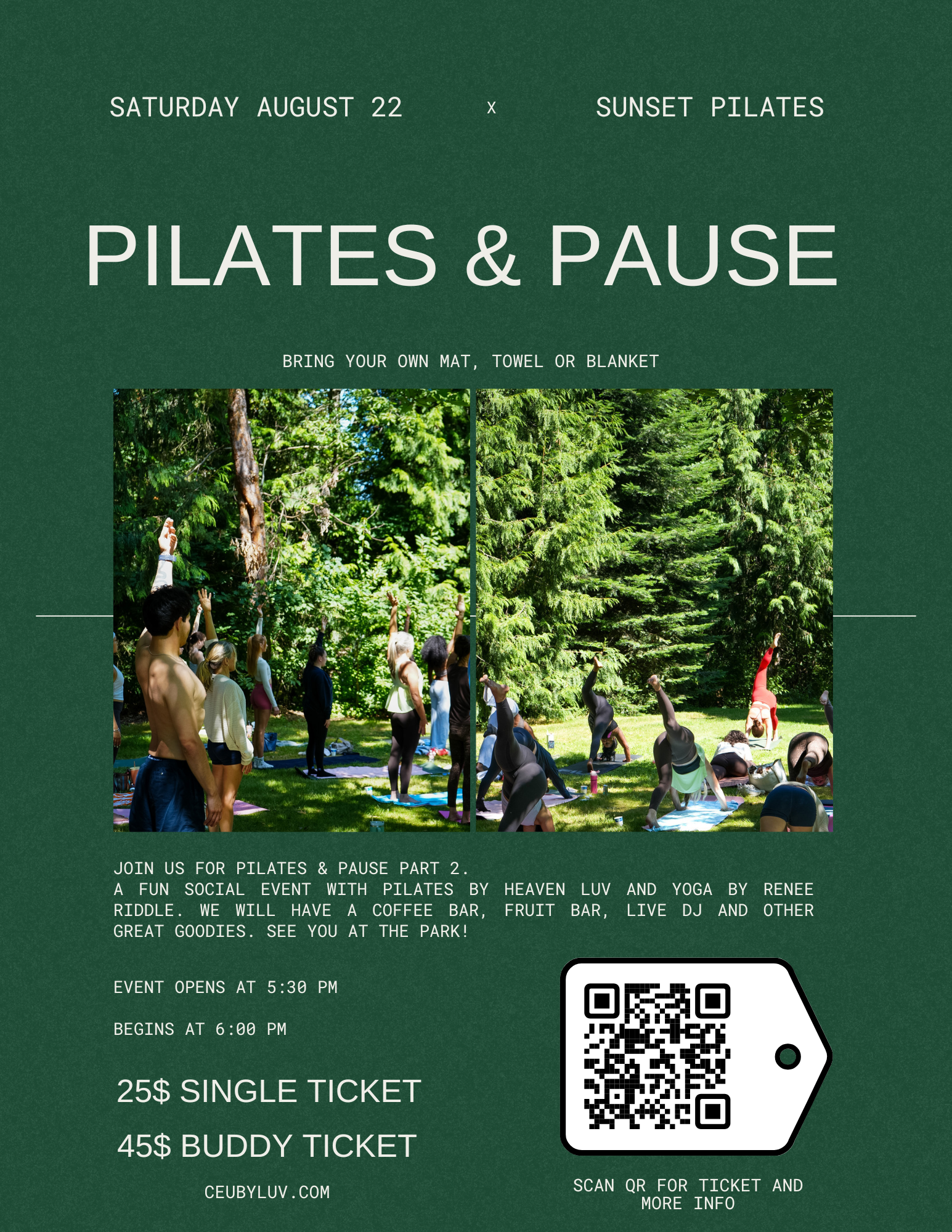 Pilates & Pause ( sunset edition )