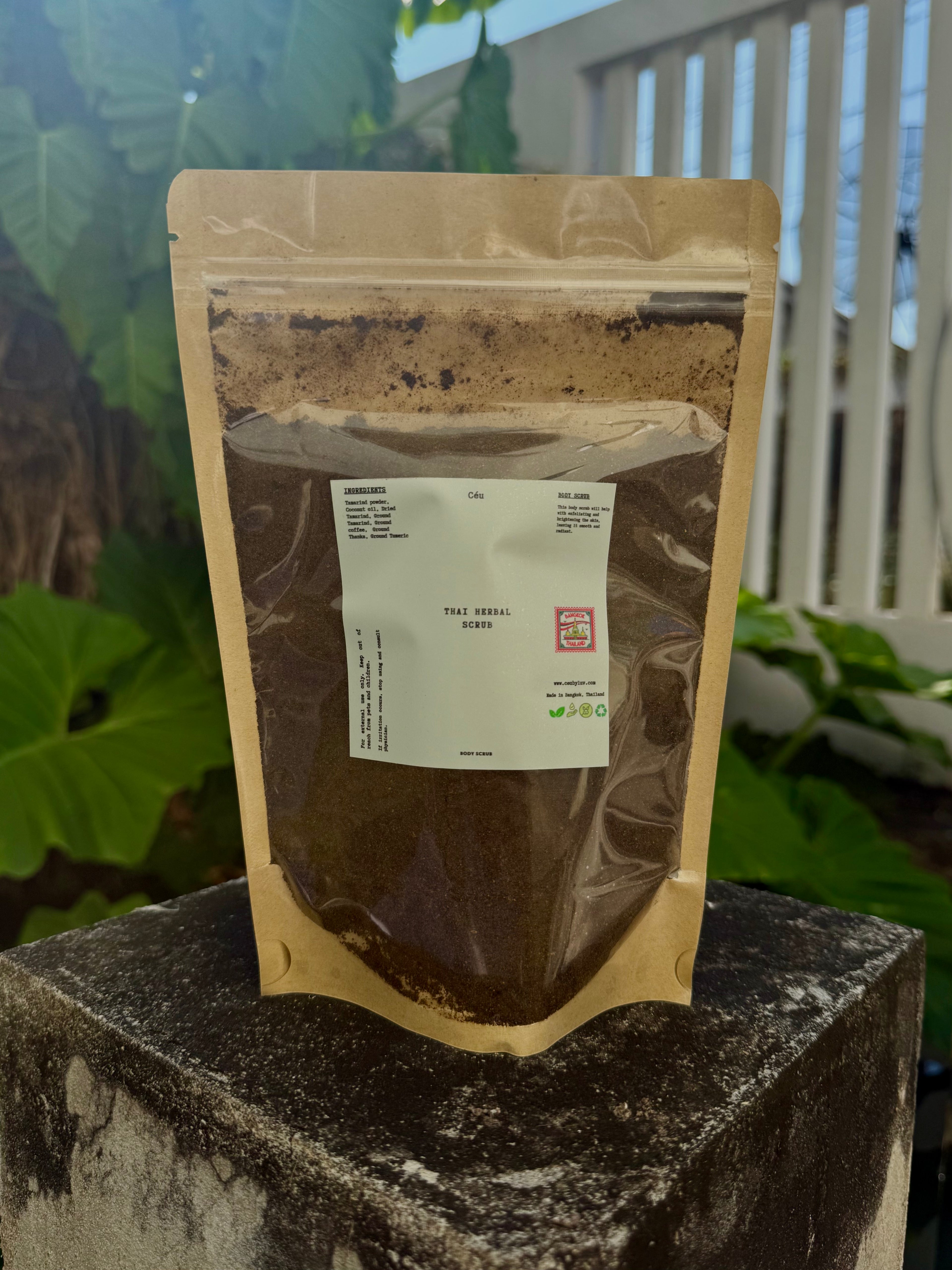 Thai herbal body scrub