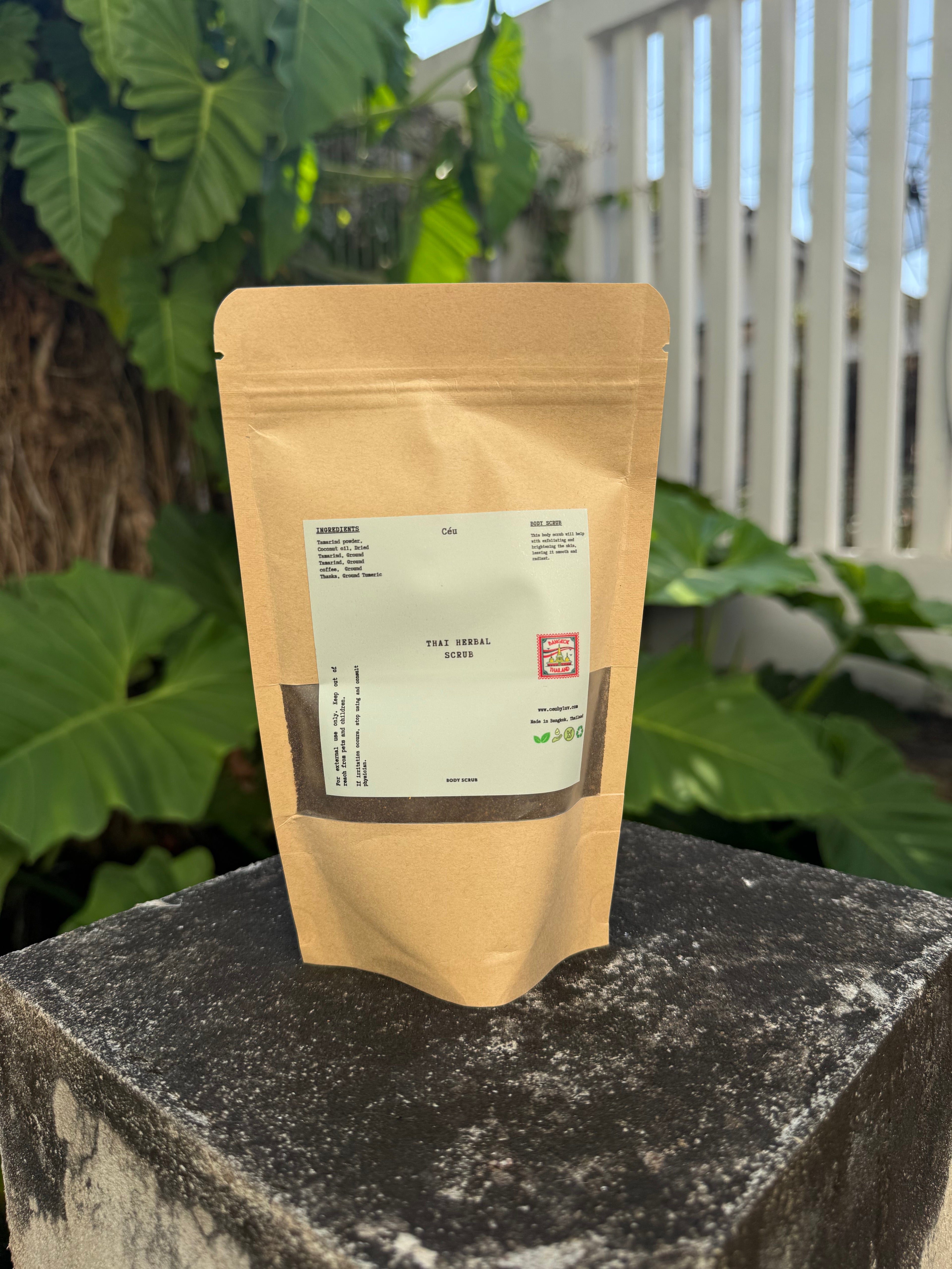 Thai herbal body scrub