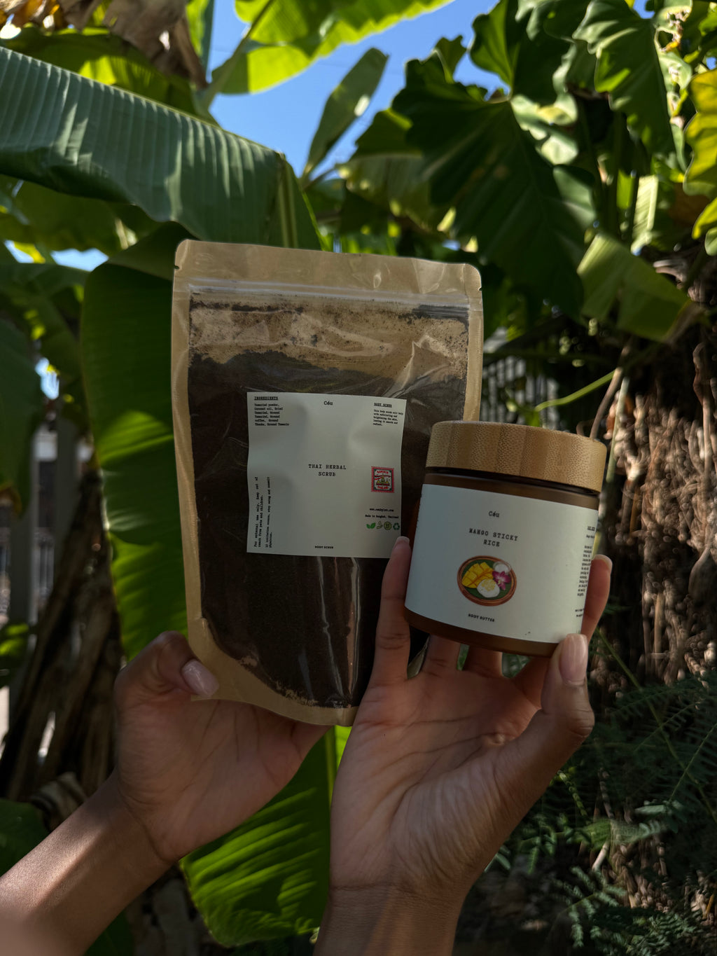 Thai herbal body scrub