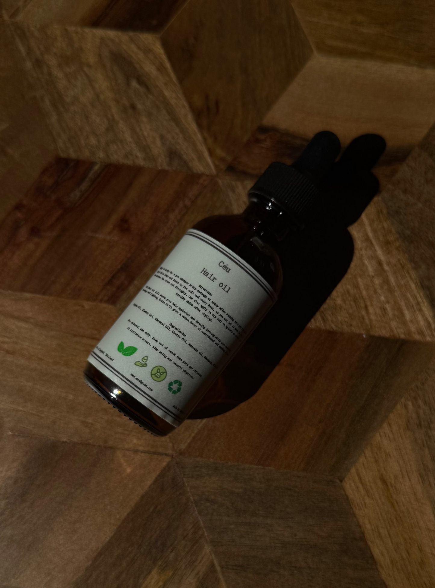 Hair oil infused with rosemary and clove