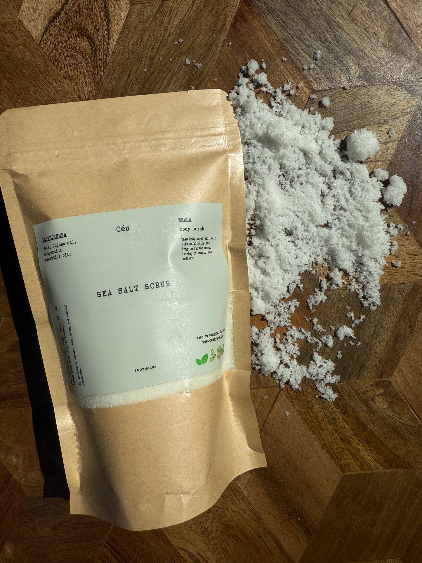 Sea salt scrub