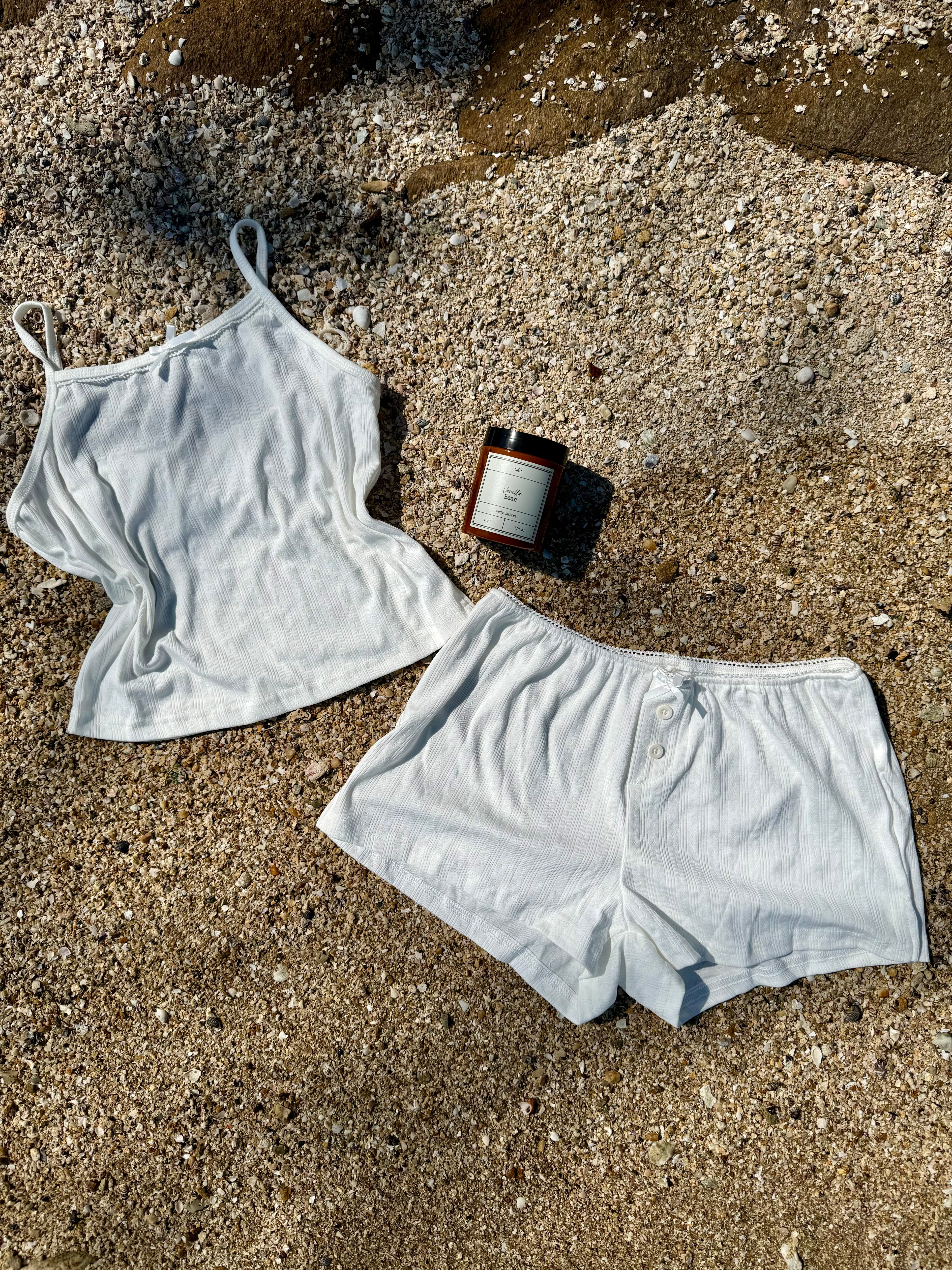 Clara 2 piece set White